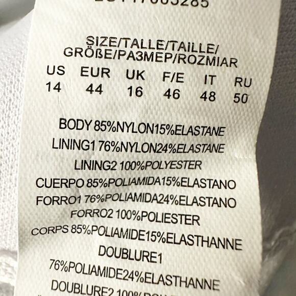 Lauren Ralph Lauren Off The Shoulder Tummy Control One Piece Swimsuit US 14 - Picture 5 of 11